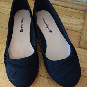 Black ballet flats 8.5